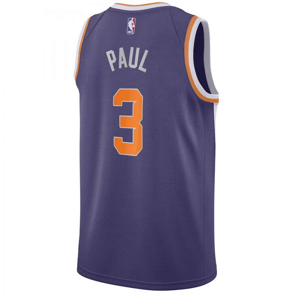 Men's Phoenix Suns Chris Paul #3 Purple 2020/21 Swingman Jersey - Icon Edition-Pro Kit Vault | Brand New 26/27 Sports Jerseys